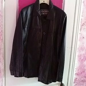 Women's leather coat